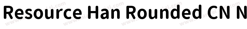 Resource Han Rounded CN Normal字体转换